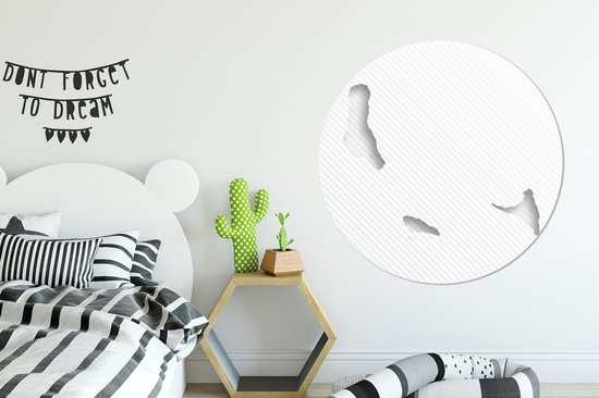 Une illustration rayée des Comores Cercle mural aluminium ⌀ 140 cm
