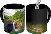 Magische Mok - Foto op Warmte Mok - Waterval met regenboog - 350 ML