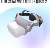 Oculus Quest 2 VR Elite Strap - Extra Ondersteuning - Halo Strap - Hygiënisch en comfortabel - Zwart/Wit - Fiit VR