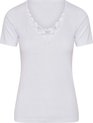 Dames thermoshirt onderblouse korte mouw 10% wol - maat M -