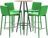 Decoways - 5-delige Barset kunstleer groen