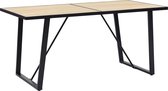 Decoways - Eettafel 160x80x75 cm MDF eikenkleurig