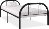 Decoways - Bedframe metaal zwart 90x200 cm