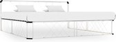 Decoways - Bedframe metaal wit 180x200 cm