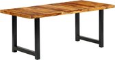 Decoways - Eettafel 180x90x76 cm massief sheeshamhout