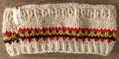 Hoofdband - Wol - Beige - Zwart