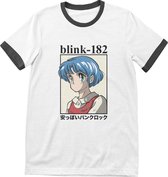 Blink182 Heren Tshirt -L- Anime Wit