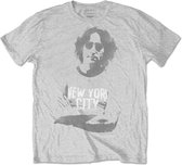 John Lennon Heren Tshirt -2XL- NYC Grijs