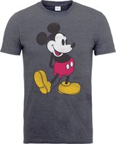 Tshirt Homme Disney Mickey Mouse -L- Gris Vintage