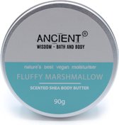Vegan Shea Butter Fluffy Marshmallow - Geparfumeerd - Body Butter - 90 gram - Plantaardige Lichaamsboter