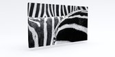 Akoestisch  schilderij Zebra 2 - 124x64x7 cm rechthoekig | Geluidsisolatie | Akoestische panelen | Isolatie paneel | Geluidsabsorptie | Akoestiekwinkel