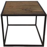 Tafel  - vierkanten tafel - hout blad  - bijzettafel - Trendy  -  H40cm