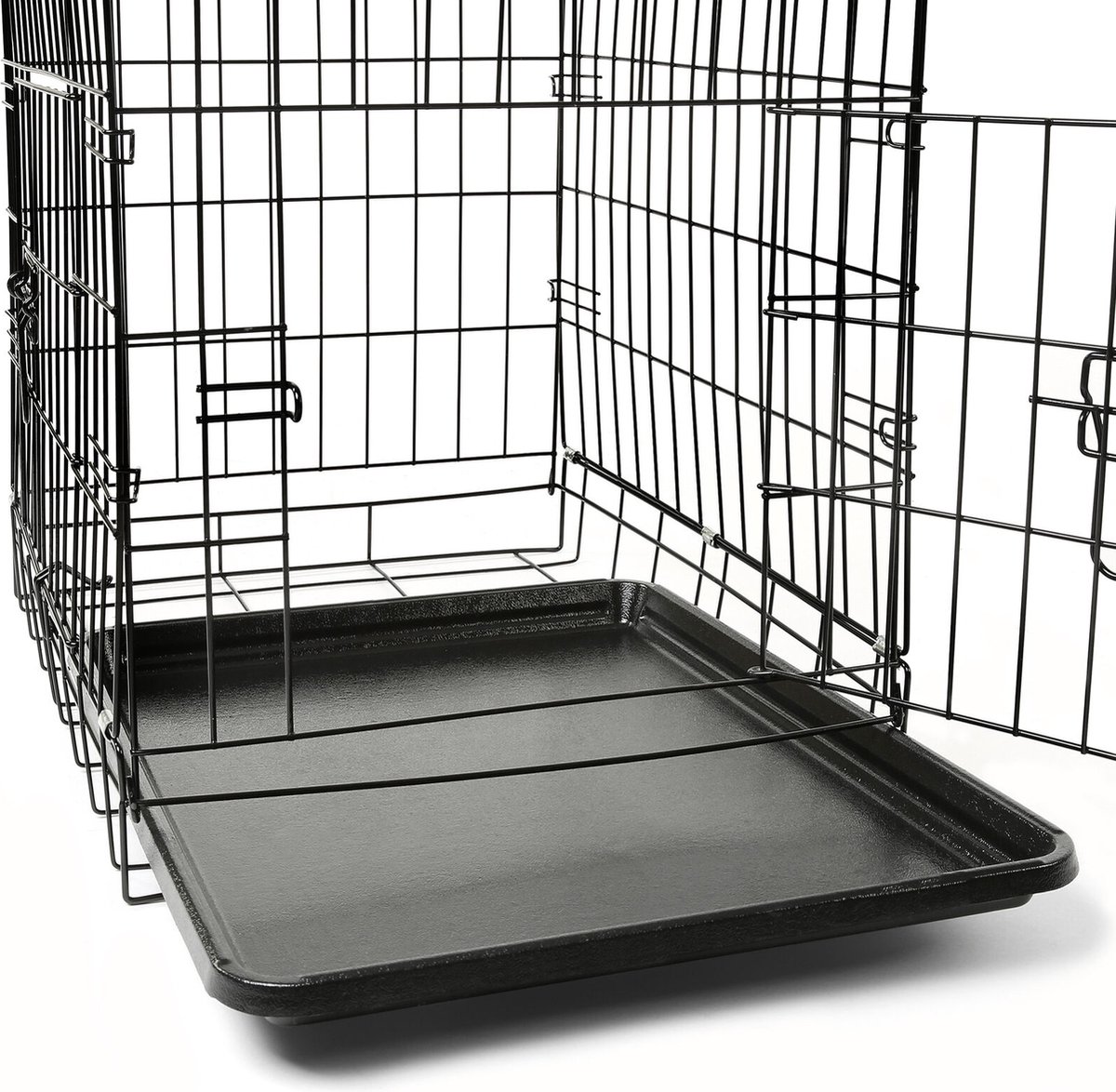 TRESKO- banc- cage pour chien- cage de transport en métal- caisse