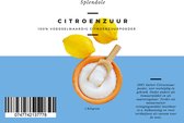 Citroenzuur - Citric acid - 100% citroenzuurpoeder - voedselwaardig -1KG - Wit