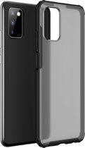 Samsung Galaxy A03s Hoesje - Mobigear - Shockproof Serie - Hard Kunststof Backcover - Zwart - Hoesje Geschikt Voor Samsung Galaxy A03s