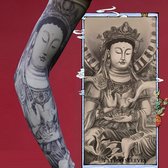 Nep Tattoo Sleeve Kous Arm Buddha