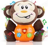 IGOODS - Educatief Speelgoed Aap - 12 Liedjes - Natuur geluiden - 6 Grappige geluiden