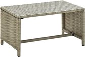 Decoways - Salontafel 70x40x38 cm poly rattan beige