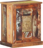 Decoways - Nachtkastje boeddha 40x30x50 cm gerecycled hout