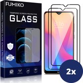 Screenprotector Tempered Glass Full Cover Xiaomi Redmi 8A - Screen Protector Beschermglas Xiaomi Redmi 8A - 2 Stuks