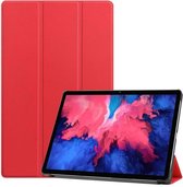 Lenovo Tab P11 Pro hoes - Lenovo Tab P11 Pro bookcase Rood - Trifold tablethoes smart cover - hoes lenovo tab P11 Pro 11.5 inch - Ntech