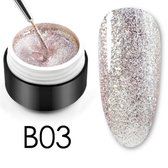 Glittergel B03 - UV gel - Gellak - Nagelverzorging - Nagelversiering - Nail art - Glitters
