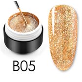 Glittergel B05 - UV gel - Gellak - Nagelverzorging - Nagelversiering - Nail art - Glitters