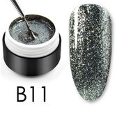 Glittergel B11 - UV gel - Gellak - Nagelverzorging - Nagelversiering - Nail art - Glitters