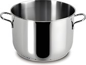 LuxuryKitchen -  Pentola - Ø24cm- Pan - Kookpan - Chrome - 7 Liter