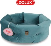 Zolux Kattenmand – Kattenmandje – met Kattenkussen – luxe Kattenmand – Rond ⌀ 41 cm – Groen