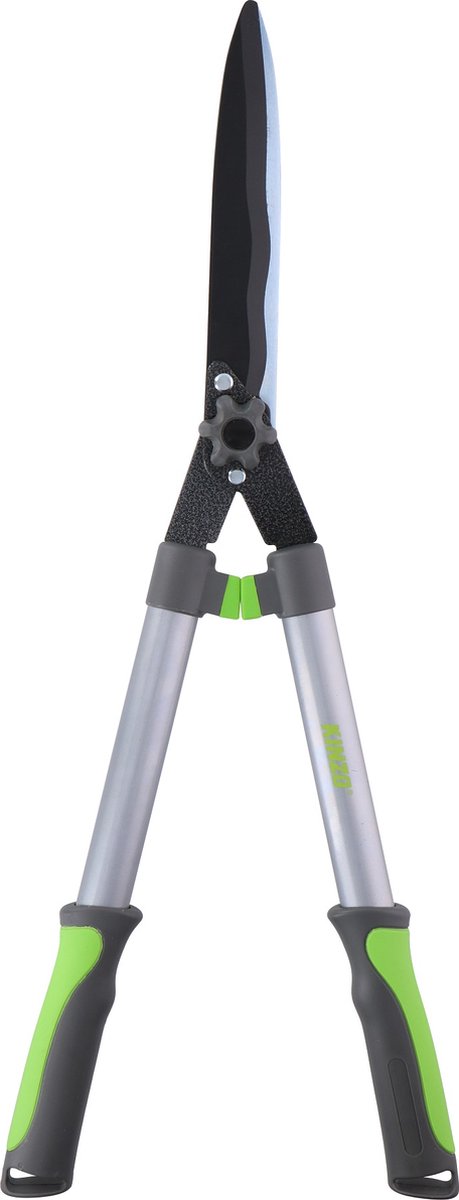 Bol.com Kinzo Heggenschaar - 65CM - met Llaflon Bladen - Extra Sterk - Roestbestendig - Non-Stick Bladen - Grijs/Groen aanbieding