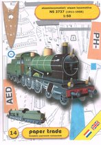 bouwplaat / modelbouw in karton Stoomlocomotief NS 3737, schaal 1:50