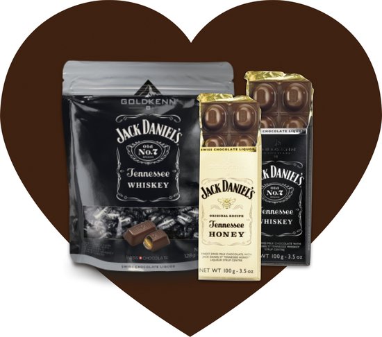 Coffret cadeau Jack Daniels Valentine - Chocolat - Set cadeau