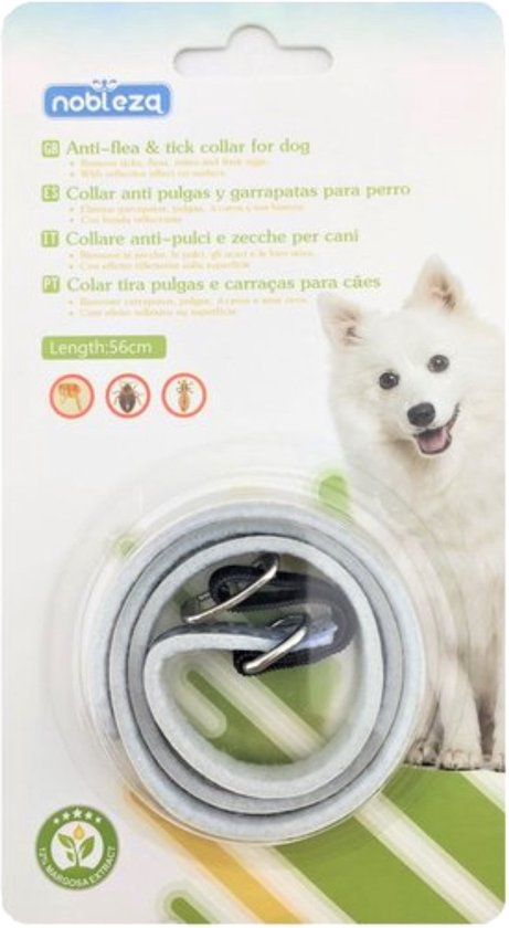 Nobleza Vlooi- en tekenband - vlooienband - tekenband - voor Honden - Reflecterend