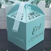 Ramadan - Suikerfeest - Eid Mubarak - Doosjes - Versiering - Decoratie - 10 stuks - Blauw