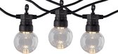 Feestverlichting prikkabel zwart | 5 Meter | Incl 10x LED lampen | 2700K - Warm wit