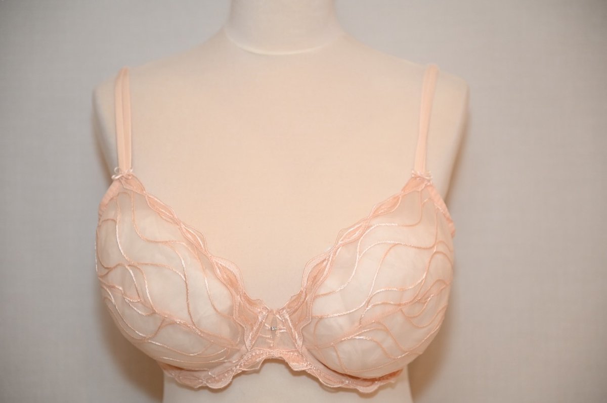 Selmark Lingerie Amanay BH - niet voorgevormd - A-E cup - zalm roze - maat E 75