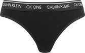 Calvin Klein dames ck one string zwart - S
