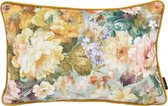 Housse de coussin en velours Leia Flor / Fleurs #1 | Velours / Polyester | 30 x 50 cm