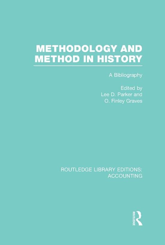 Methodology and Method in History - cover