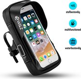 W&Z® Telefoonhouder fiets waterdicht met 360 graden rotatie - voor scooter & motor - Gsm houder fiets - Zwart