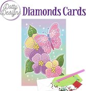 Purple Flowers Diamonds Cards by Dotty Designs