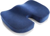 Merkloos - Ergonomisch zitkussen - met gel - Orthopedisch zitkussen - traagschuim zitkussen voor bureaustoel- Ademend stoelkussen - Voor thuis, rolstoel & auto - Laat stuitbeen zwe