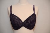 Selmark Lingerie Alma BH - niet voorgevormd - A-E cup - aubergine - maat B 85