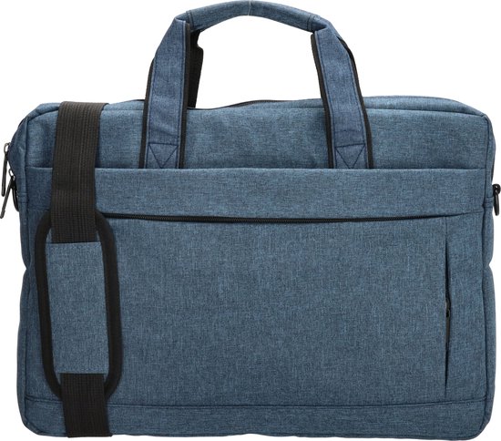 No label Anna Laptoptas 15,6 inch (38 cm) - Blauw