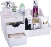 UNIQ Make-up en Huidverzorging Organizer met 9 vakken - Cosmetica opbergdoos - Wit