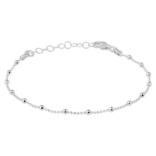 Dames armband | zilver AG925 | minimalistisch met bolletjes