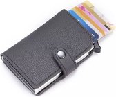 Leren Pasjeshouder | RFID | Creditcardhouder |  Grijs | Card Protector | Sinterklaas | Black Friday | Kerst | Kerstcadeau