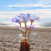 Roses of Eternity - 24K Galaxy Rose - Incl Boîte de Décoration - Golden Rose - Cadeau Saint Valentin femme - Cadeau fête des mères - Cadeau de Noël - Cadeau pour elle