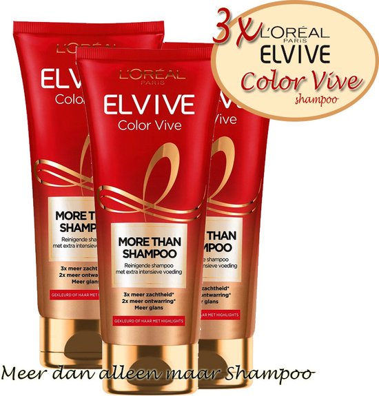 L’Oréal Paris Elvive More Than Shampoo Color Vive 3x 200ml